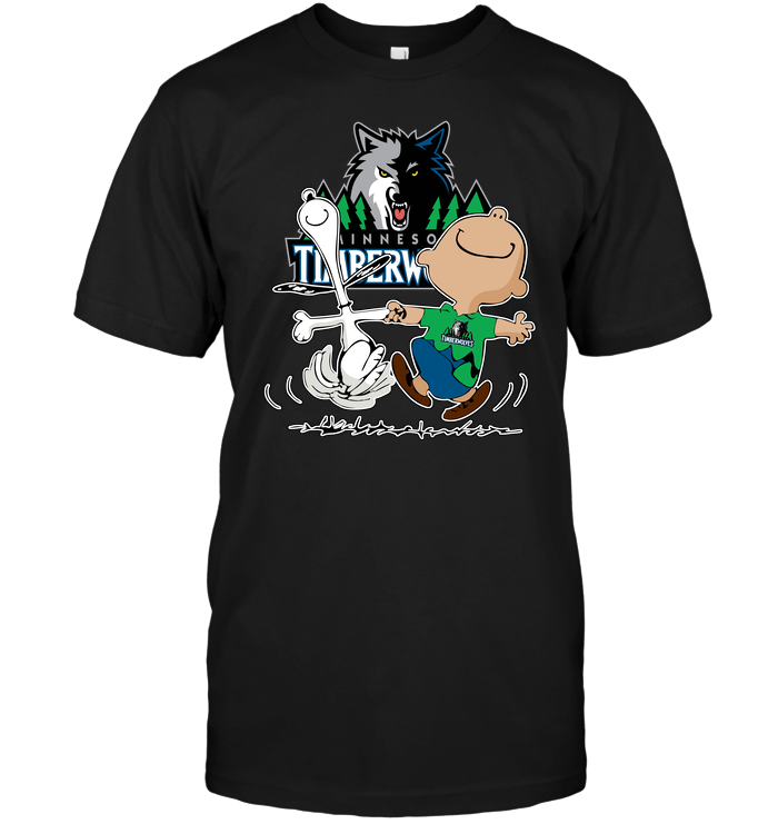 Minnesota Timberwolves "charlie Brown & Snoopy" T-Shirt